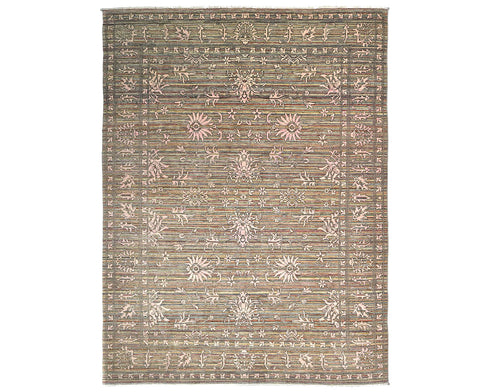 9x12 Zeigler Multicolor Afghan Hand Knotted Wool Area Rug